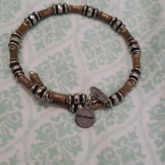 Gold & Silver Unisex Vintage Bracelet - Picture 3 of 4